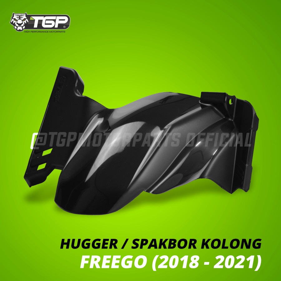 SPAKBOR HUGGER KOLONG YAMAHA FREEGO TGP PARTS WARNA HITAM BAHAN POLOS