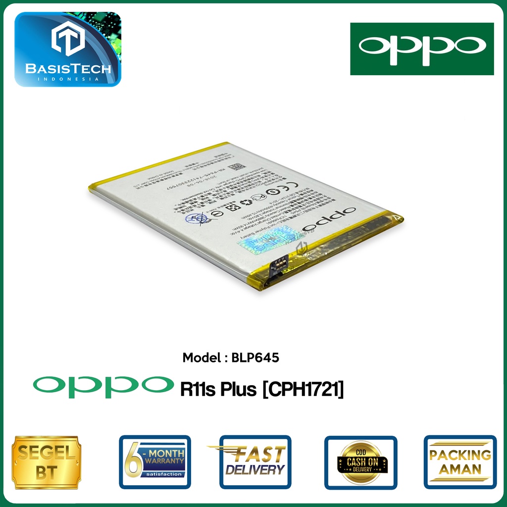 BATERAI OPPO R11s PLUS CPH1721 - BLP645 - ORI99