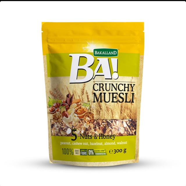 Bakalland BA Crunchy Muesli 5 Nuts with Honey