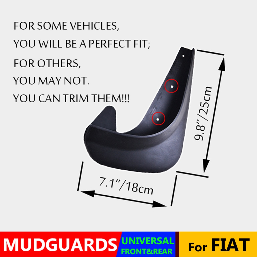 1 Set Mud Flap Pelindung Splash Untuk Fender Mobil Fiat Bravo Punto Uno Palio Stilo Tipo Ulysse