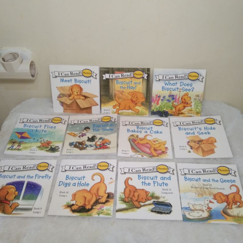 Paket 11 Buku anak I CAN READ  PHONICS Seri Biscuit