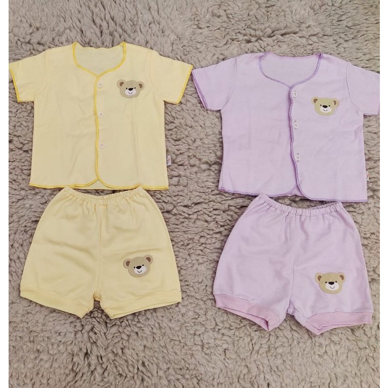 Nasuka Setelan Baju Celana Bayi Piyama Baby Lengan Pendek