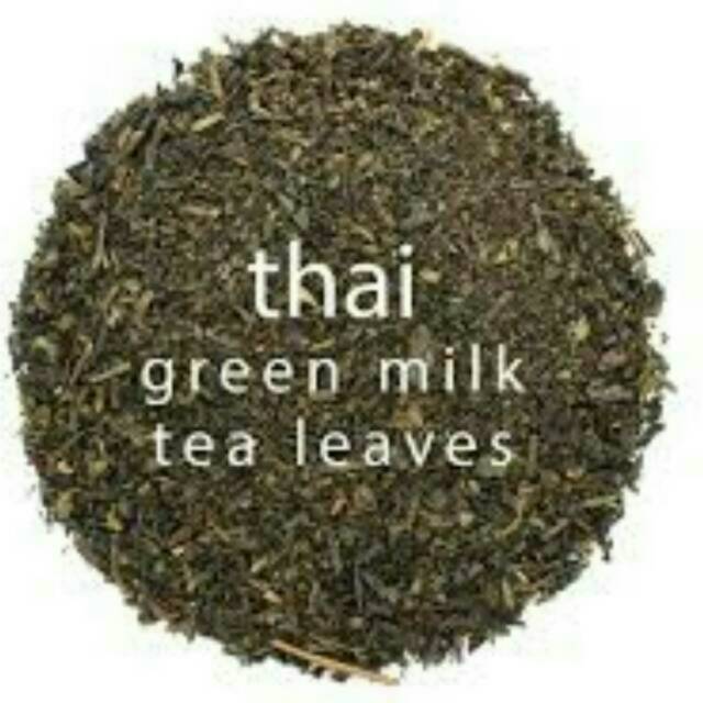 Thai green tea leaves daun teh asli thailand latte