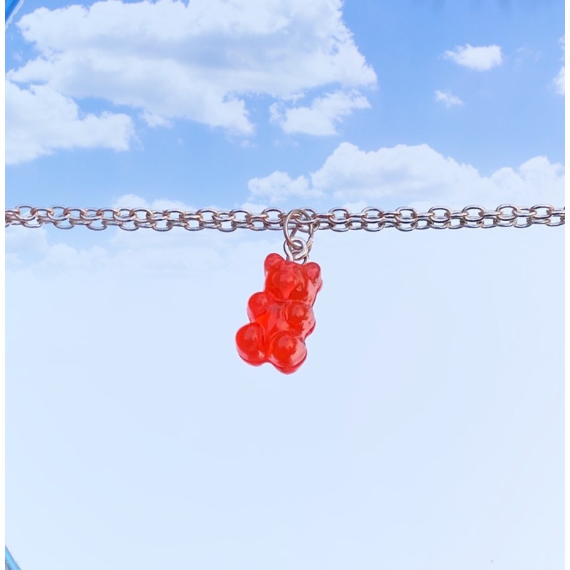 [CUSTOM] gummy bear chain necklace / kalung rantai gummy bear / gelang rantai gummy bear