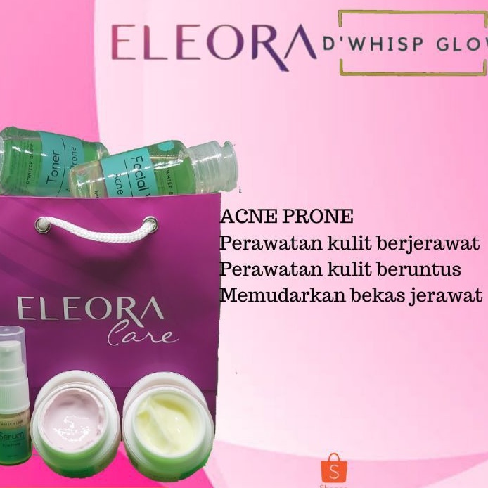 DWHISP GLOW ACNE ELEORA BPOM SKINCARE ELEORA MEDAN