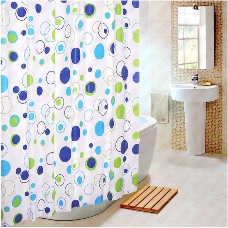 Shower Curtain Gorden / Tirai Gorden Kamar Mandi Anti Air/