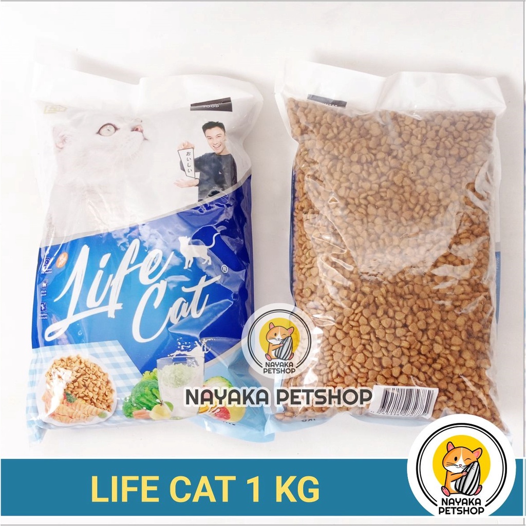Life Cat 1 Kg Pakan Premium Dry Food Makanan Kucing Kering Adult