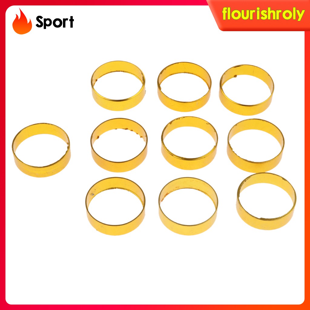 (Rolysport) 10pcs Ring Shaft Tongkat Jalan Warna Silver / Gold 20mm 22mm