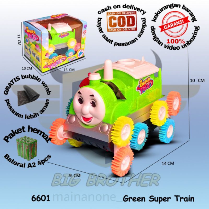 Thomas Train Kereta Api Mainan Anak Mobil Mobilan Tumbling Jungkir Balik