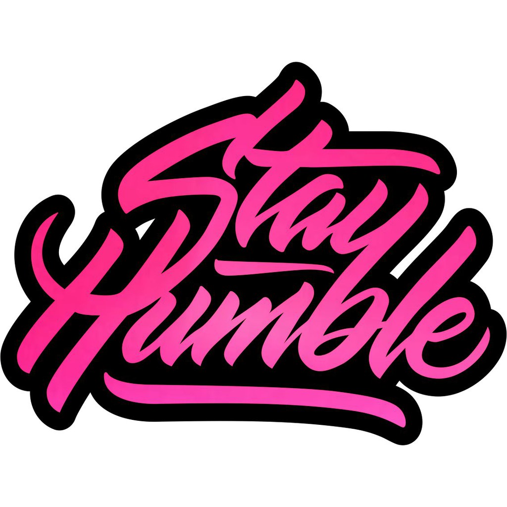 Cutting Sticker Pintu stay humble stiker truk stiker mobil stiker stay humble