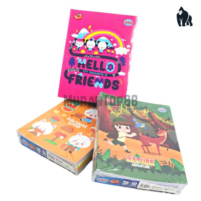 

KER3N BUKU TULIS SIDU 38 LEMBAR / BUKU SEKOLAH ANAK [PER PACK ISI 10 PCS] -I<