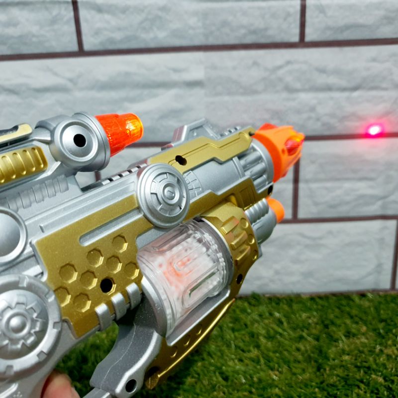 MAINAN PISTOL ANAK LAKI NYALA DAN BUNYI GETAR ANAK EDUKATIF - MAINAN KADO ANAK