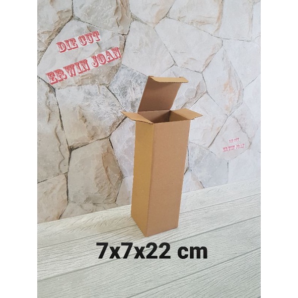 

Kardus Box uk. 7x7x22 cm Kotak Karton Die cut botol