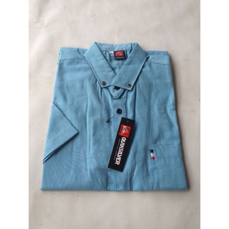 Kemeja Polos Slimfit Pria Lengan panjang dan pendek bahan katun Poplin kecuali softblue bahan Oxford