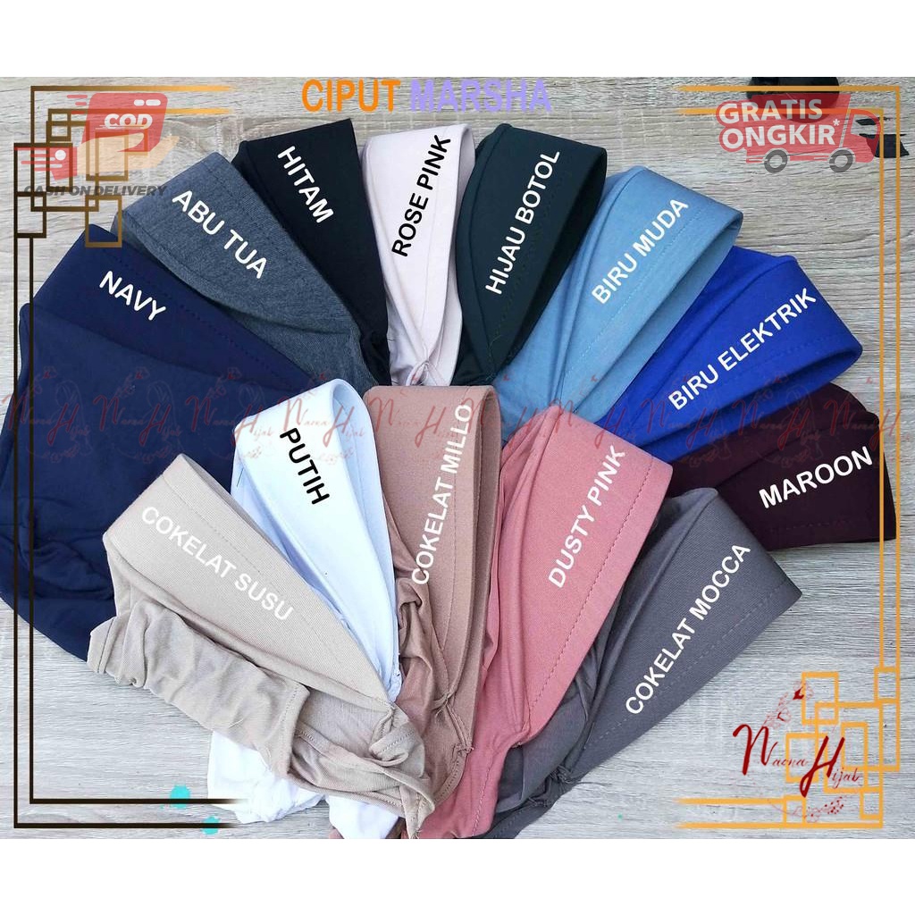 CIPUT MARSHA TOPI/ INNER PAD MARSYA/ CIPUT BUPATI TANPA CEPOL/ DALEMAN HIJAB GROSIR