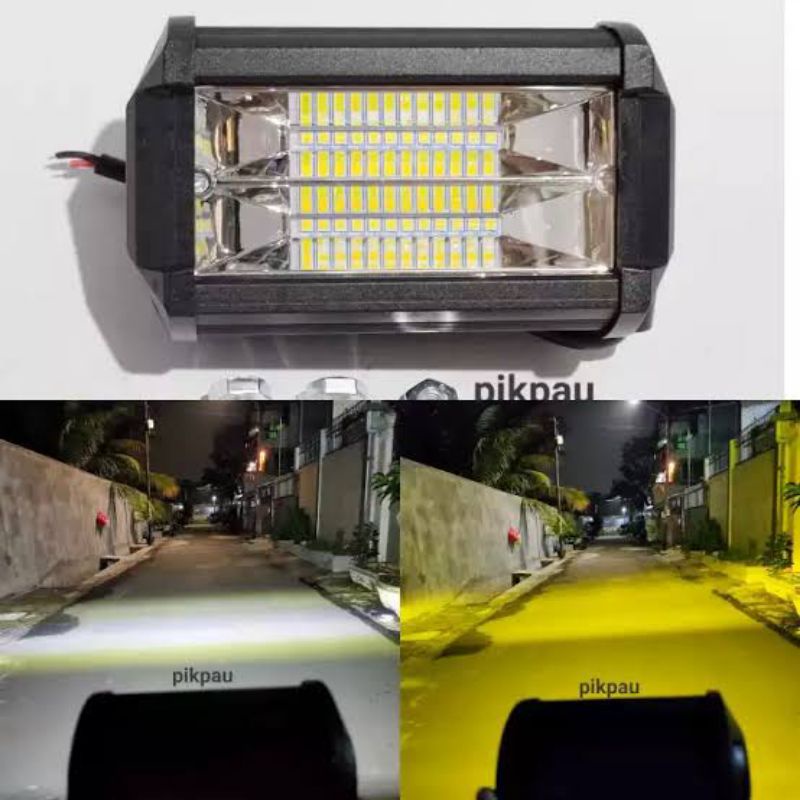 lampu tembak 24 mata 2 warna spot sorot