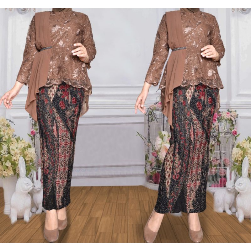 Jual Rok kebaya plisket terbaru rok batik kebaya wisuda mewah iragading ...