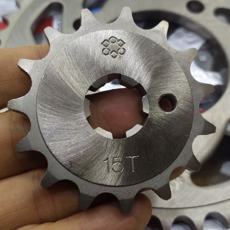 Choho Gear Paket Set Vega ZR Vega RR Jupiter Z115 Robot Force Fi 15T/40T 428-108L Gear Depan Belakang dan Rantai-2