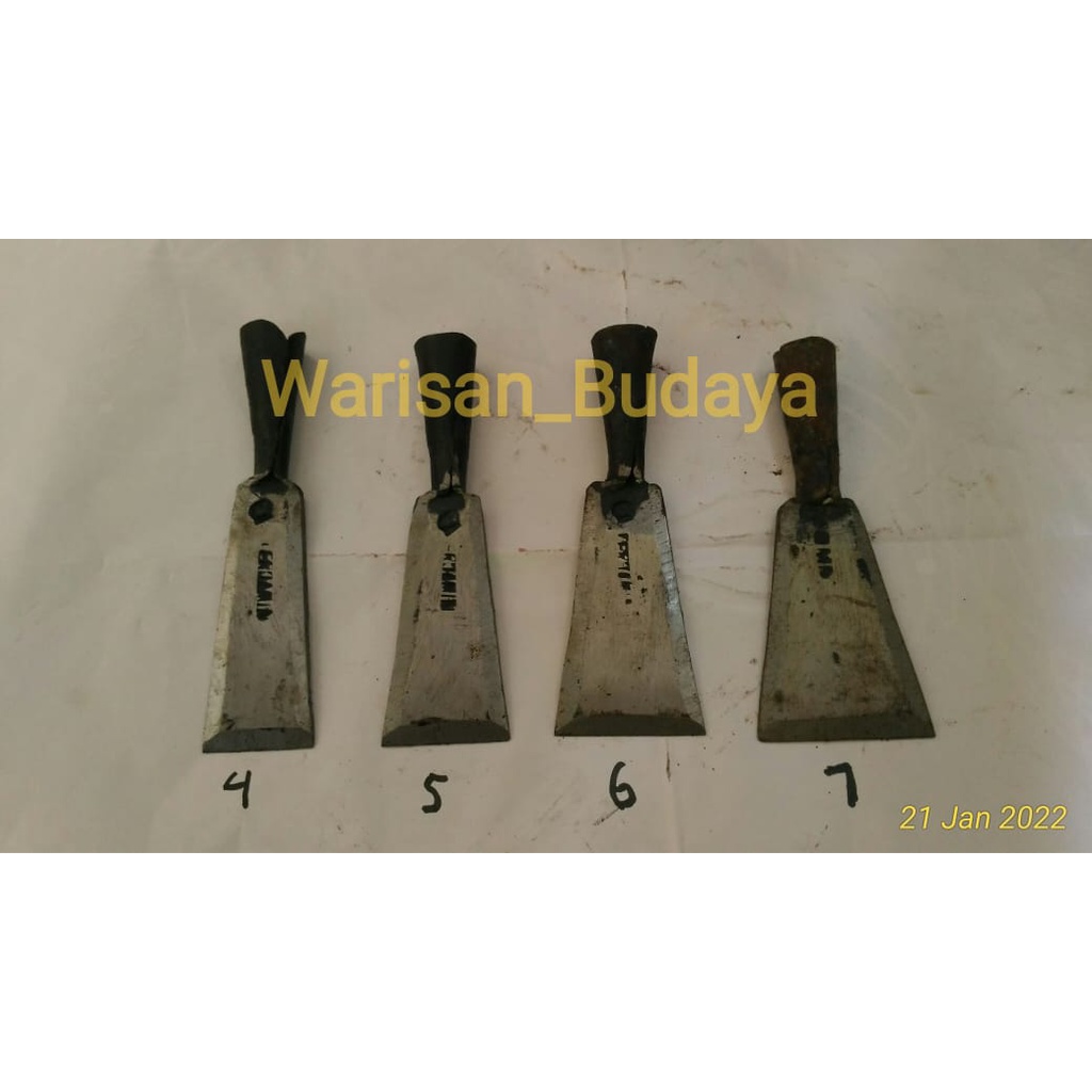 PAHAT KAYU BAJA PER 1SET ISI 4 PAHAT 4,5,6,7cm