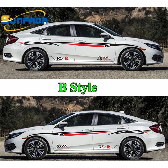 Stiker Mobil Strip Civic Bmw Lancer Avanza Ertiga Yaris Swift