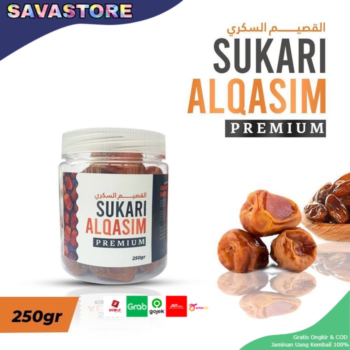 KURMA SUKARI 250gr PREMIUM QUALITY ORIGINAL ASLI SUKKARI AL-QASSIM