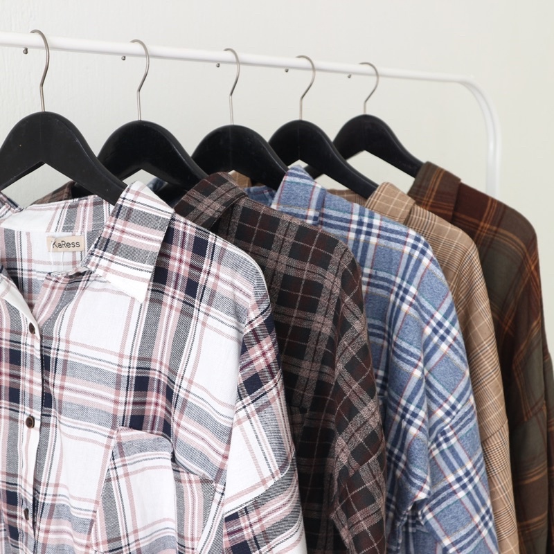 ANNA SHIRT / KEMEJA TARTAN WANITA-2