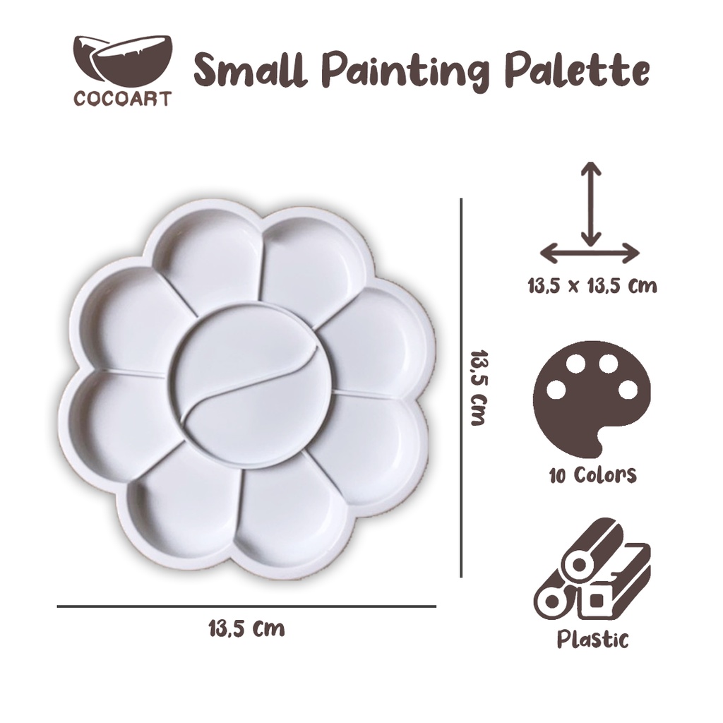 

Palet Lukis Bulat ( Diameter 13,5 cm ) // Painting Pallete
