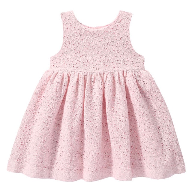 pink lace baby dress
