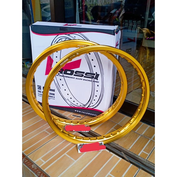 Jual Velg V Rossi Vrossi Ring Lebar Gold Set Depan Belakang