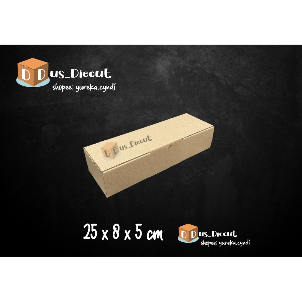 

Kardus die cut uk. 25x8x5 cm (model box pizza)