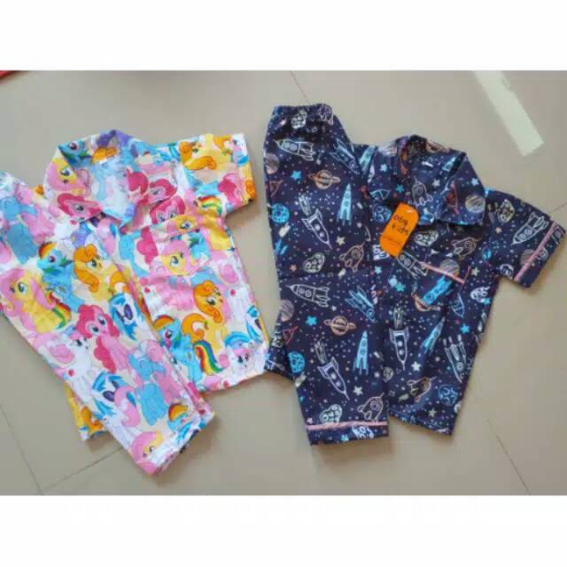 BAJU TIDUR BABY LED size 1&amp;2 (bisa pilih motif)