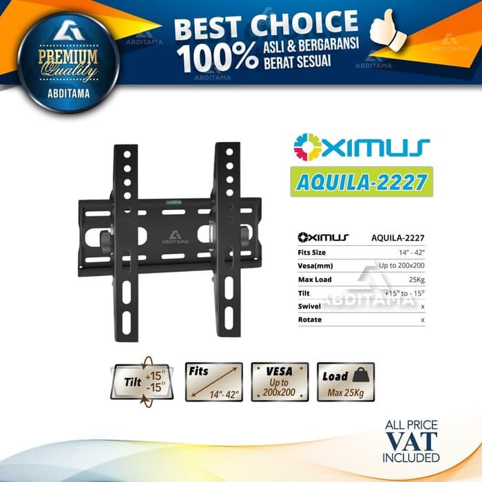 BRACKET TV Tilt LCD LED TV 14 - 42 OXIMUS AQUILA 2227