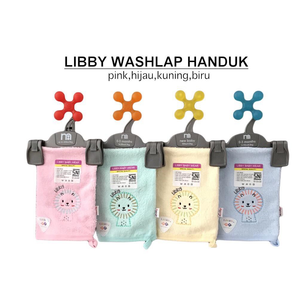 LIBBY Washlap Tangan Cotton Bayi SNI 1 PCS Baby avene waslap anak waslap bayi