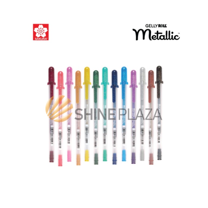 

Sakura Gelly Roll Classic Metallic Gel Pen 0.8mm - Pulpen Gel Metalik Gold Silver 0,8 mm