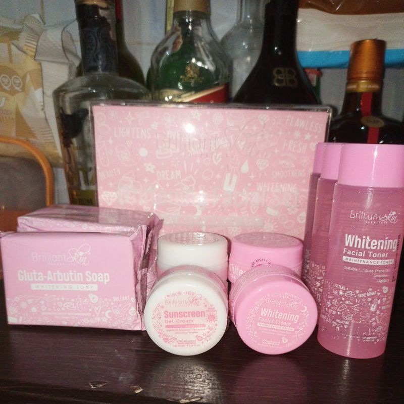 Brilliant skin face care Whitening Facial Set original PH , Boxnya rejuv