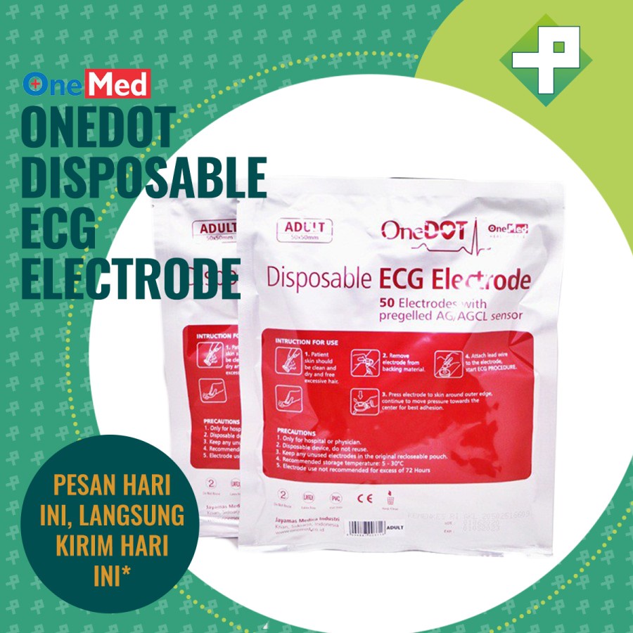 OneDot ECG Electrode OneMed / Electroda ECG isi 50 - Bayi