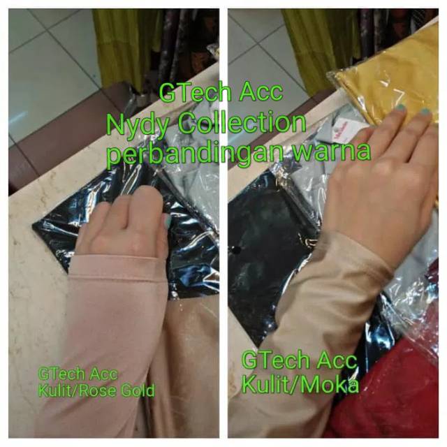 Manset Lycra Pengantin Glitter Premium Wanita