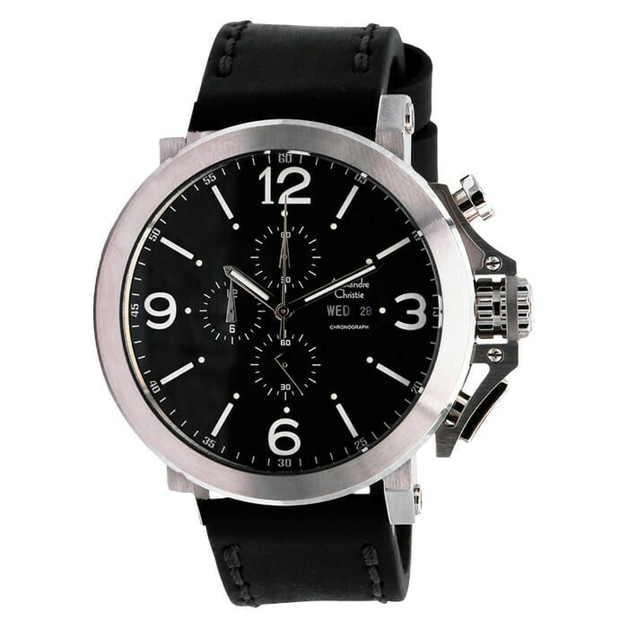 *FREE ONGKIR* ALEXANDRE CHRISTIE AC 6281 SILVER BLACK. GARANSI RESMI 1TAHUN *PROMO BRANDED*