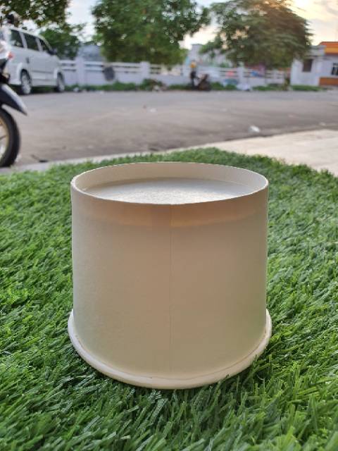 Paper bowl 500ml + tutup / Mangkuk kertas / wadah kertas tebal/ Cup mangkok