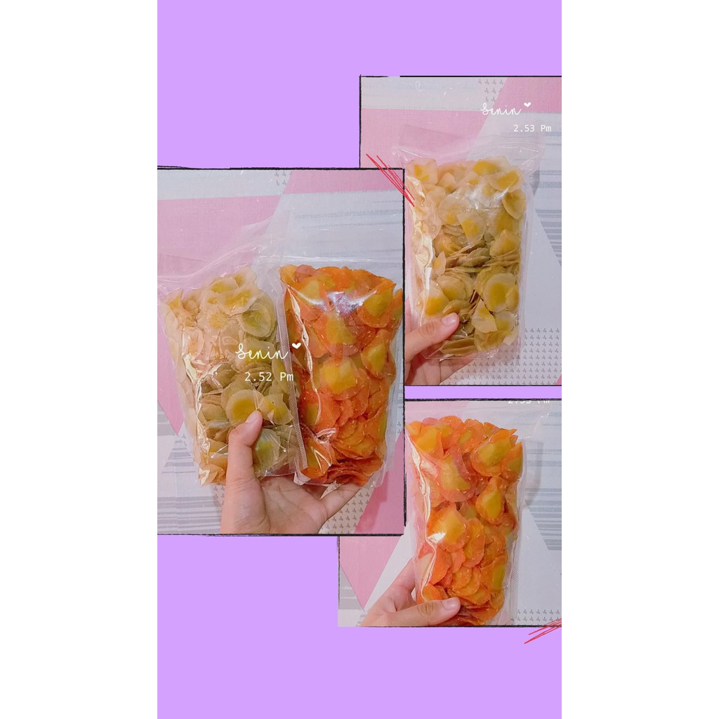 

Kerupuk Telur Asin Original dan Merah