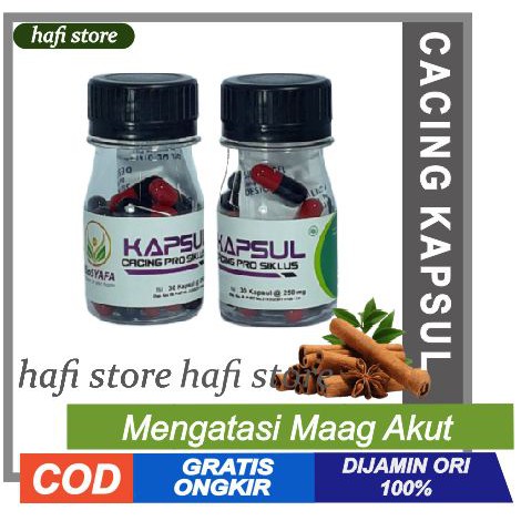 KAPSUL CACING BIOSYAFA  PROBIOTIK SIKLUS