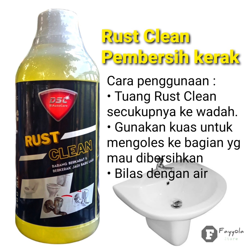 Pembersih Toilet Ampuh / DSC Rust Clean / Pembersih Kerak Kamar Mandi / Pembersih WC / Wastafel / Kran Air