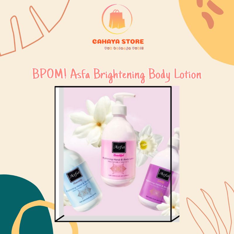 BPOM Asfa Brightening Body Lotion/Body Lotion Asfa