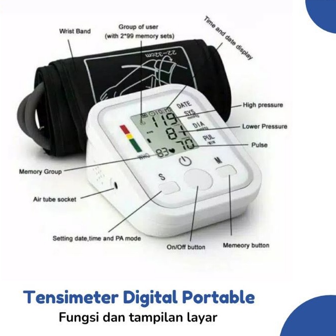 tensi darah lengan bersuara voice tensimeter akurat sphygmomanometer arm style ziki