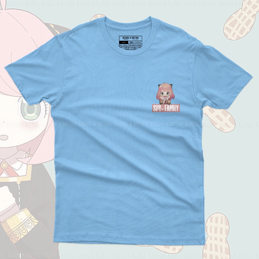 Tshirt Anya waku waku blue ANIME MANGA SPY X FAMILY UNISEX