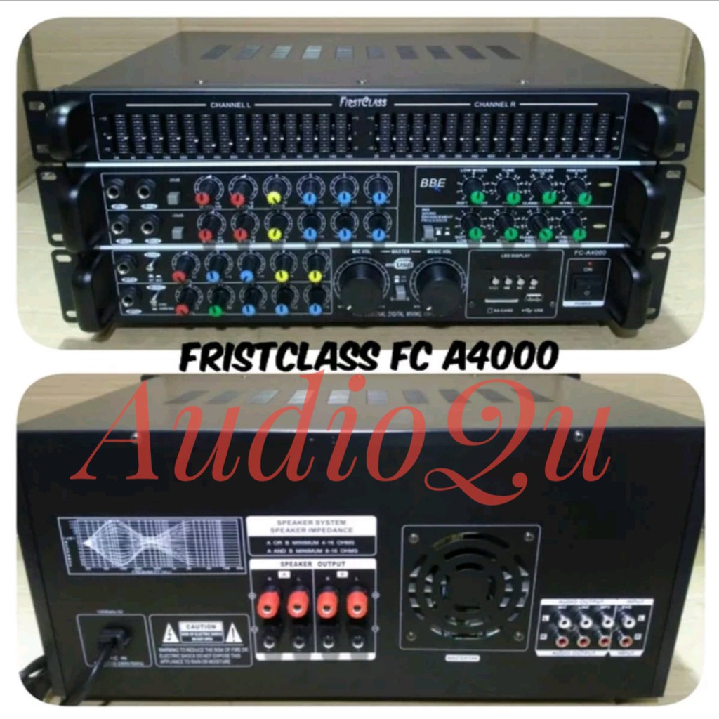 POWER MIXER AMPLIFIER FIRSTCLASS FCA4000/FC A4000 FIRST CLASS FCA 4000