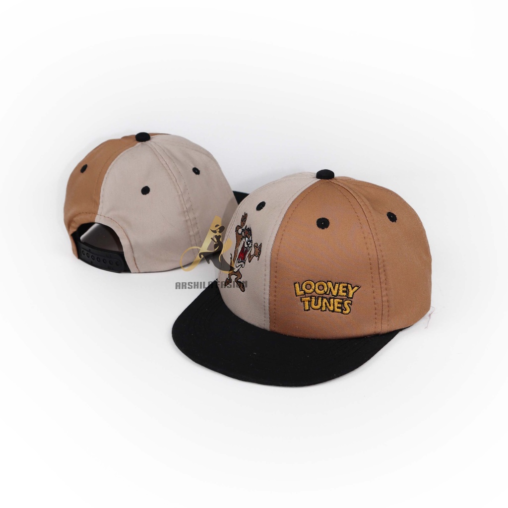 Topi Snapback Anak Bordir Karakter LNY UNISEX Umur 3-10 Tahun