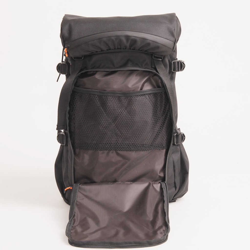 BUDDY BLACK  |Urban Factor x FORIND| Tas Ransel Ori Bag Gunung Polos Pria Wanita Backpack Baru New