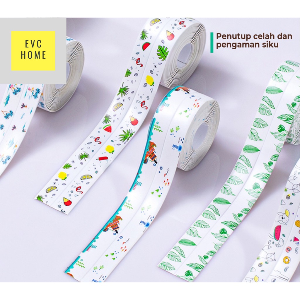 EVCHOME 320cm X 3,8cm Penutup Celah Dan Pengaman Siku Seal Tape Protection Dengan Perekat