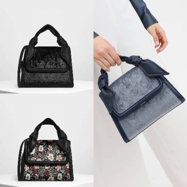 CK378 velvet soft handle sling bag